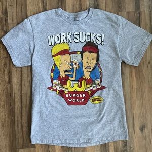 2012 Beavis & Butt-Head “Work Sucks” MTV graphics tee Men’s size medium!